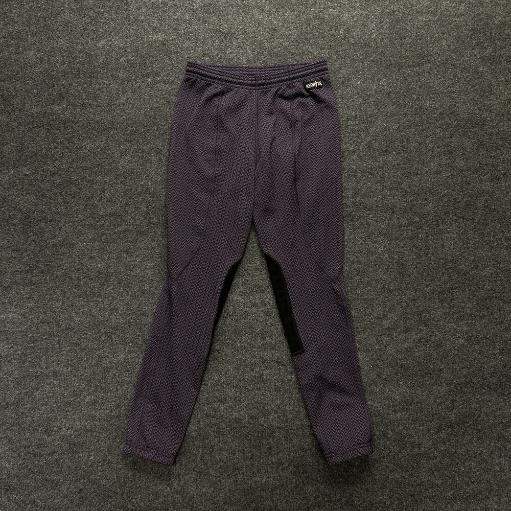 Kerrits Equestrian Riding Leggings Girls XL Purple Stretch Stretch Horse Pants